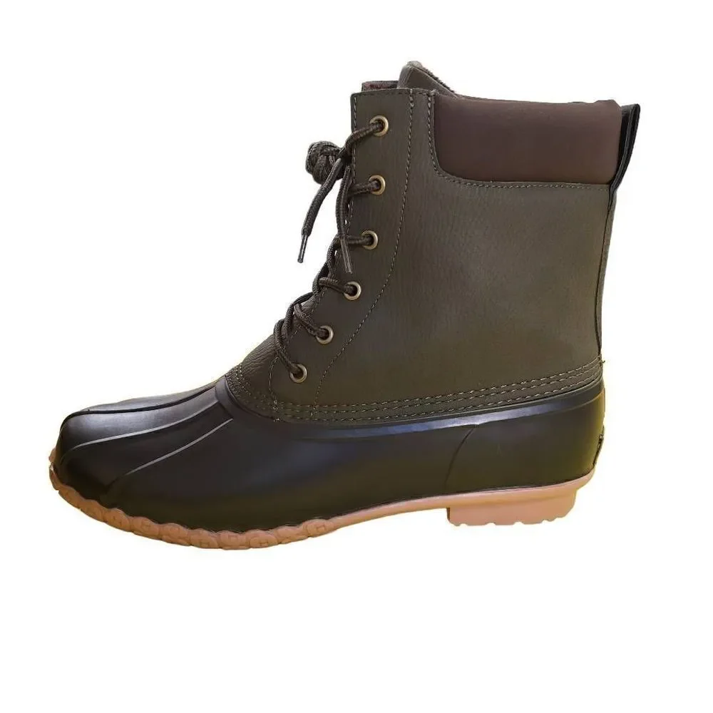 Weatherproof Vintage Men's Adam II Duck Boots Olive Brown‎ Size 12M